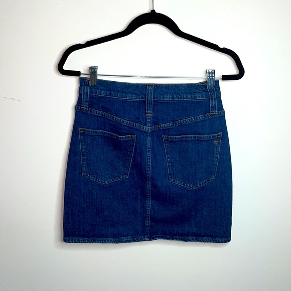 Madewell Stretch Denim Straight Mini Skirt in Arroyo Wash - Picture 6 of 7
